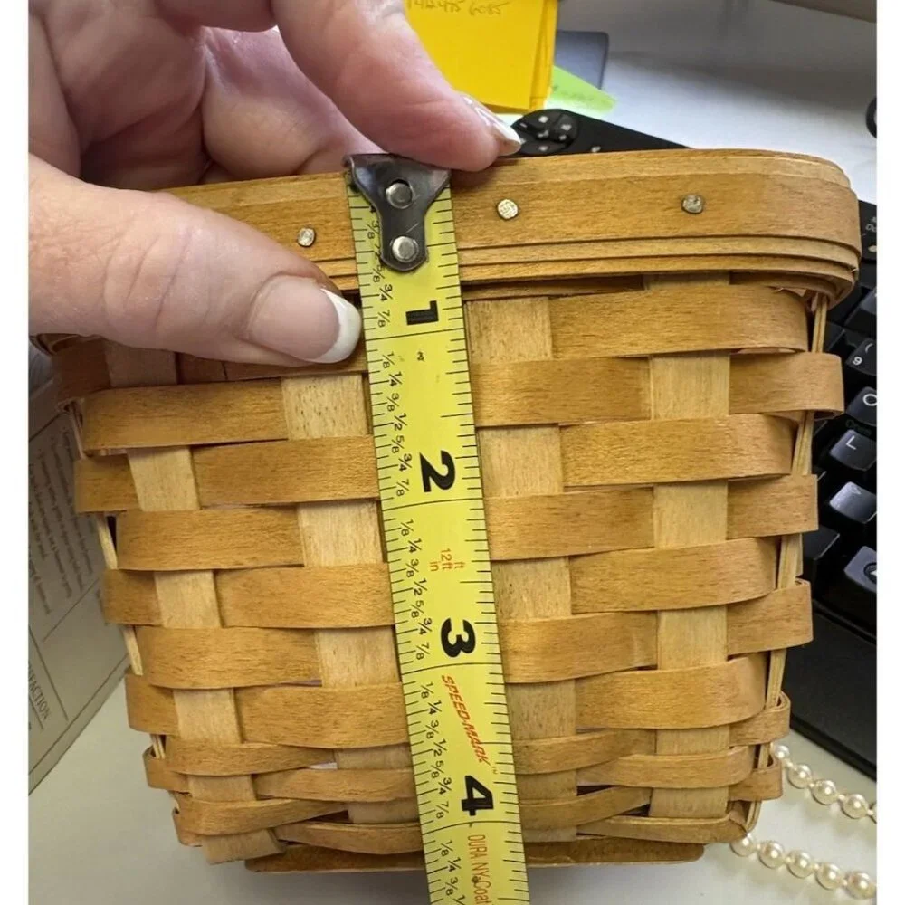 Handwoven Longaberger Basket RARE 5 Signatures Mint Condition Never Used Mint